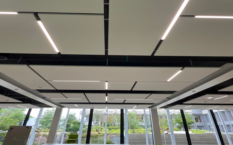 Exemple d'îlots acoustiques rectangles